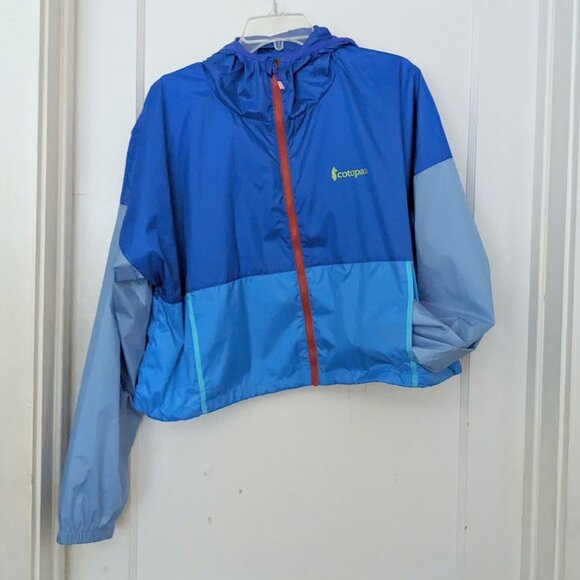 Cotopaxi Teca Crop Jacket Cropped Wind-Resistant Blue Water Polo Size Women's L - Picture 2 of 8
